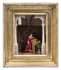 Two Miniature Room Boxes Height 14 inches. — JEFFREY G. GUENO AND FRANK L. HANLEY