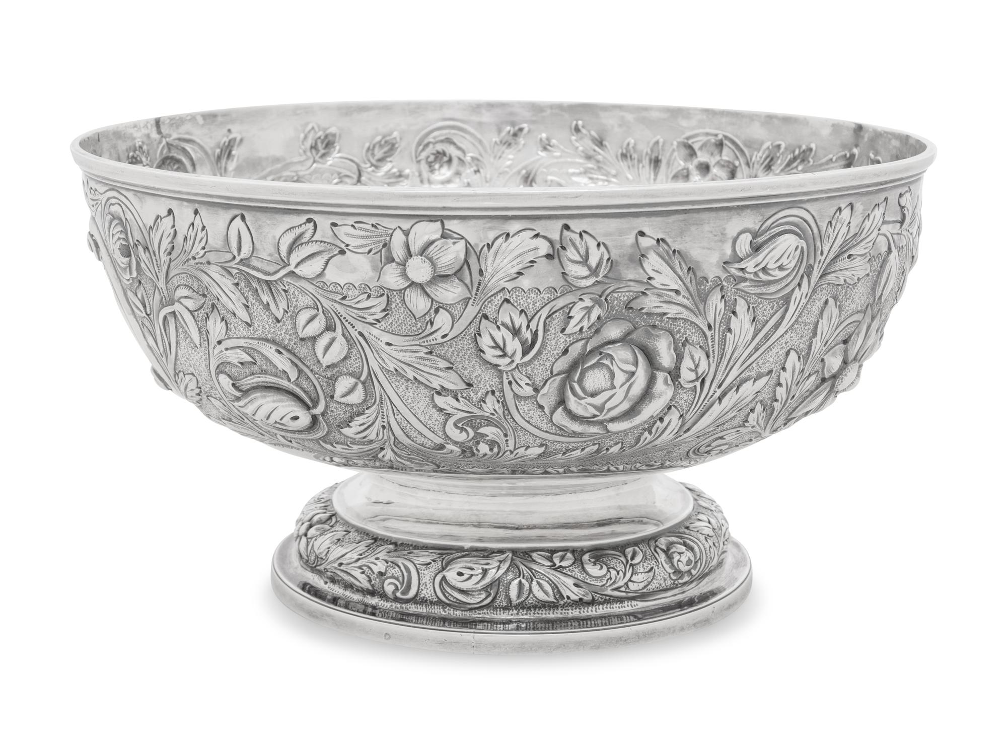An English Silver Centerpiece Bowl