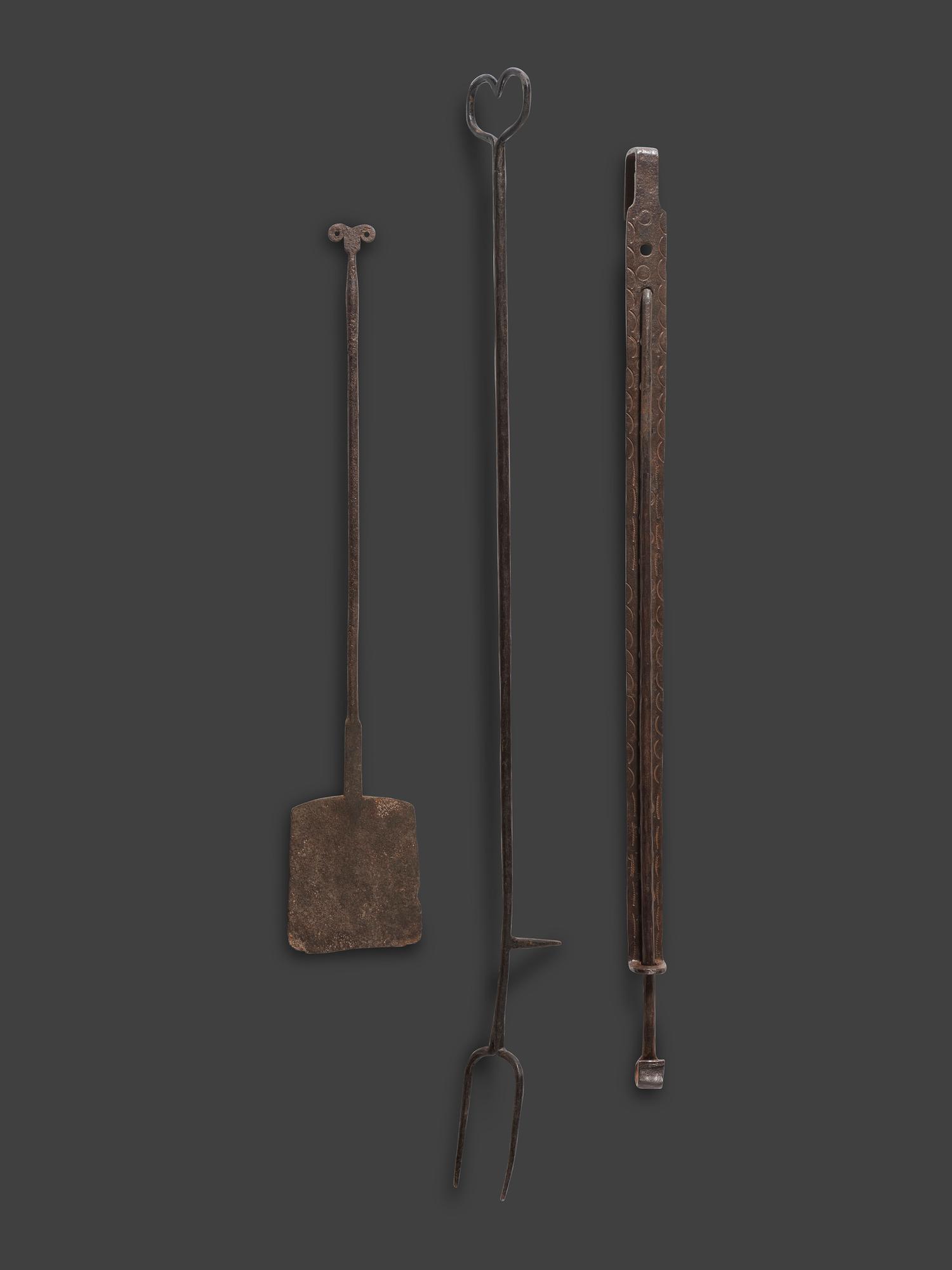Three Forged Iron Tools