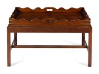 A George III Style Mahogany Tray Table