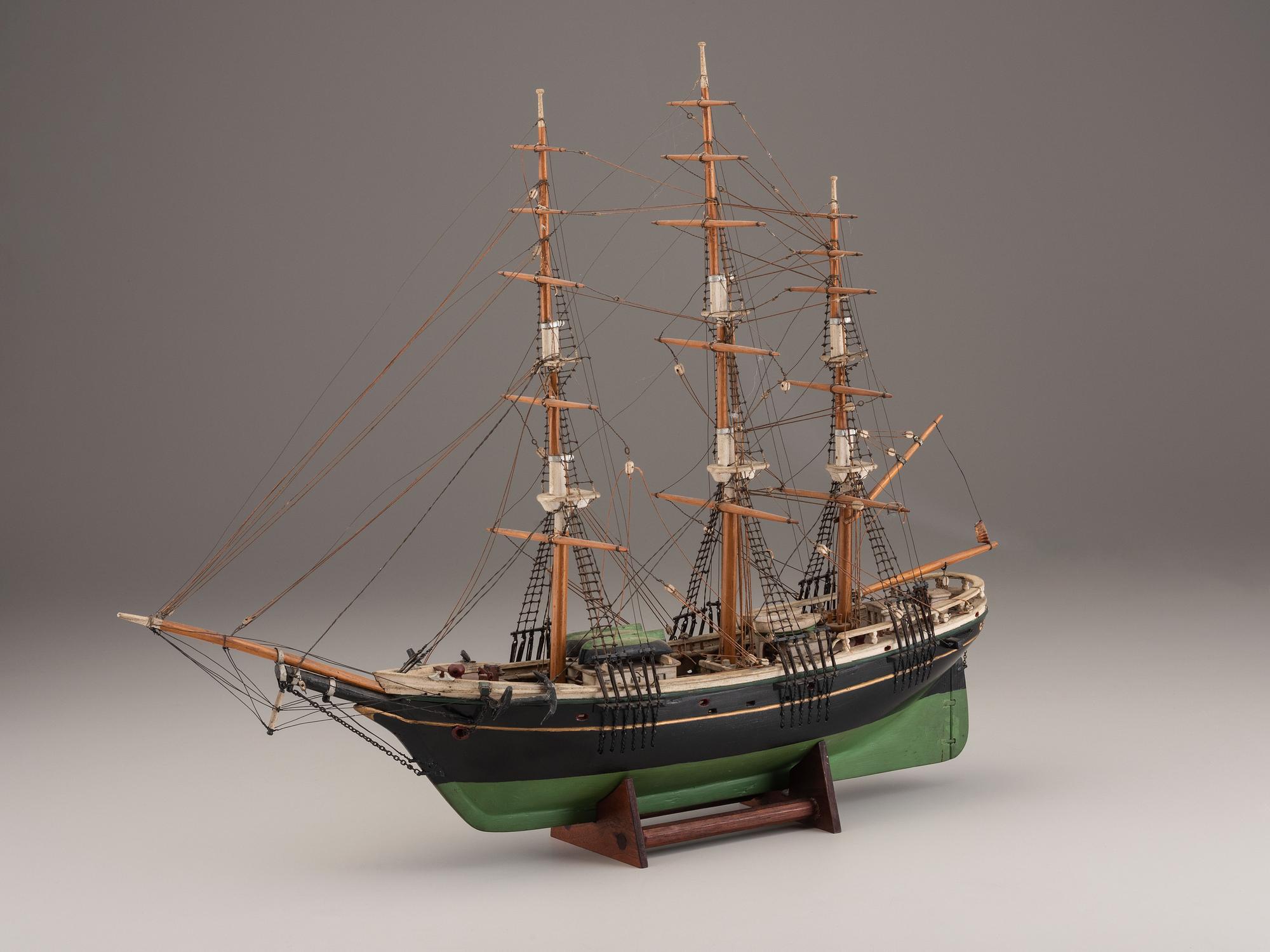 A Carved and Painted Wood Model of the Clipper Ship Flying Cloud