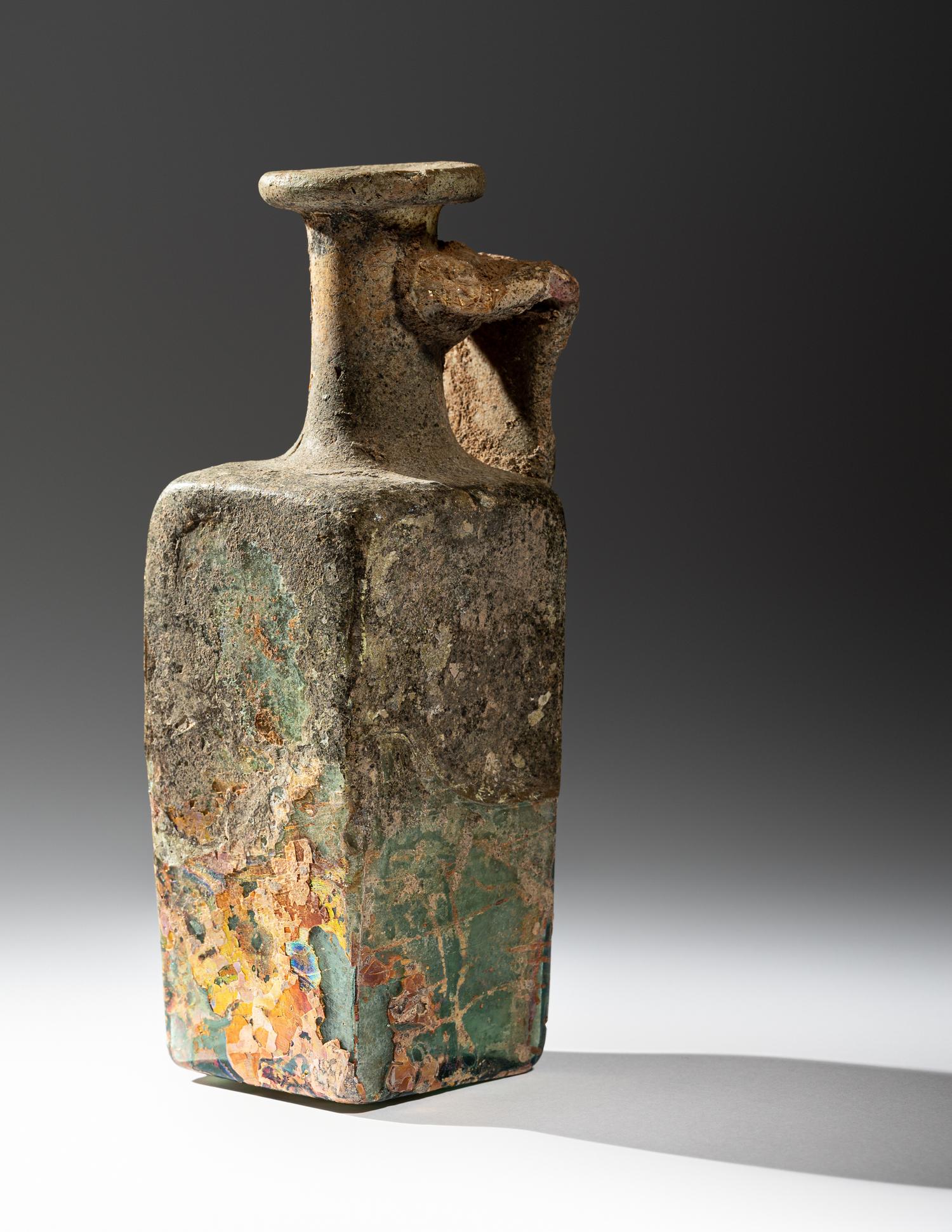 A Byzantine Green Glass Jug