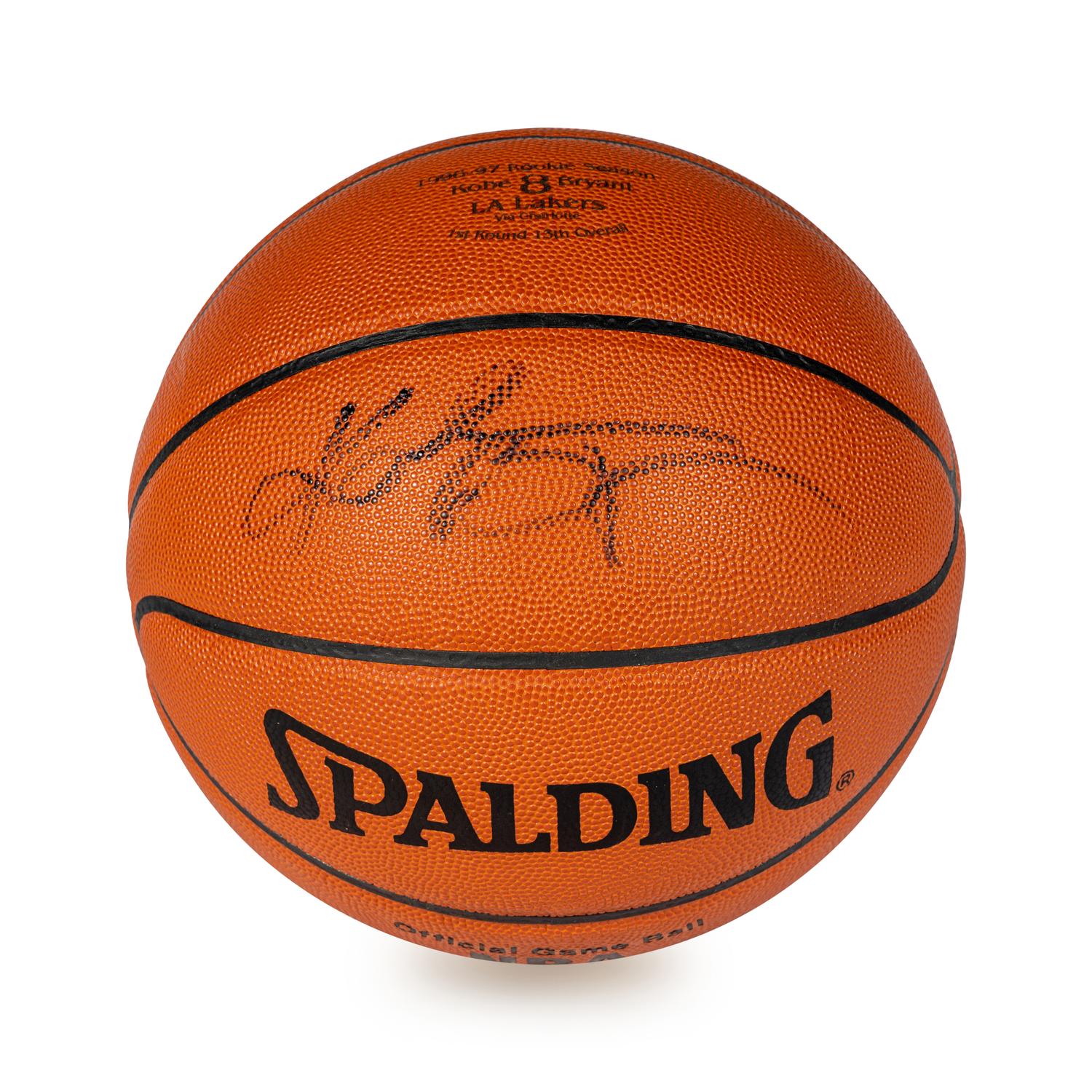 An Extraordinary Kobe Bryant Full Name Signed Autograph Official NBA Basketball (PSA Certified Authentic),