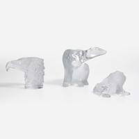 A Lalique Tête d'Aigle car mascot late 20th century