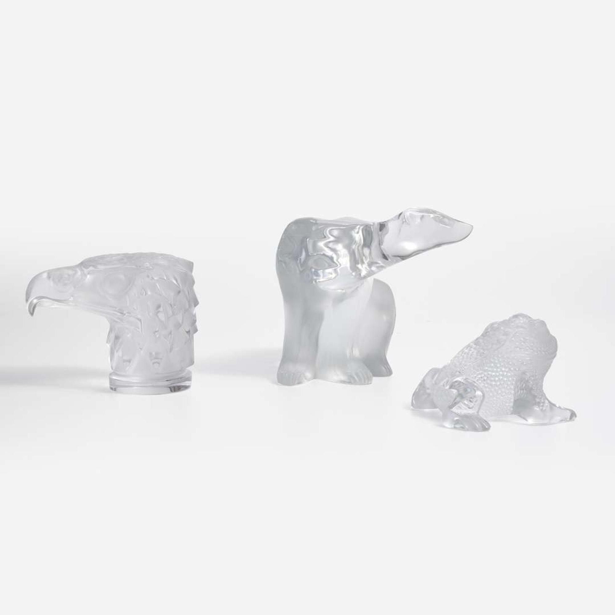 A Lalique Tête d'Aigle car mascot late 20th century