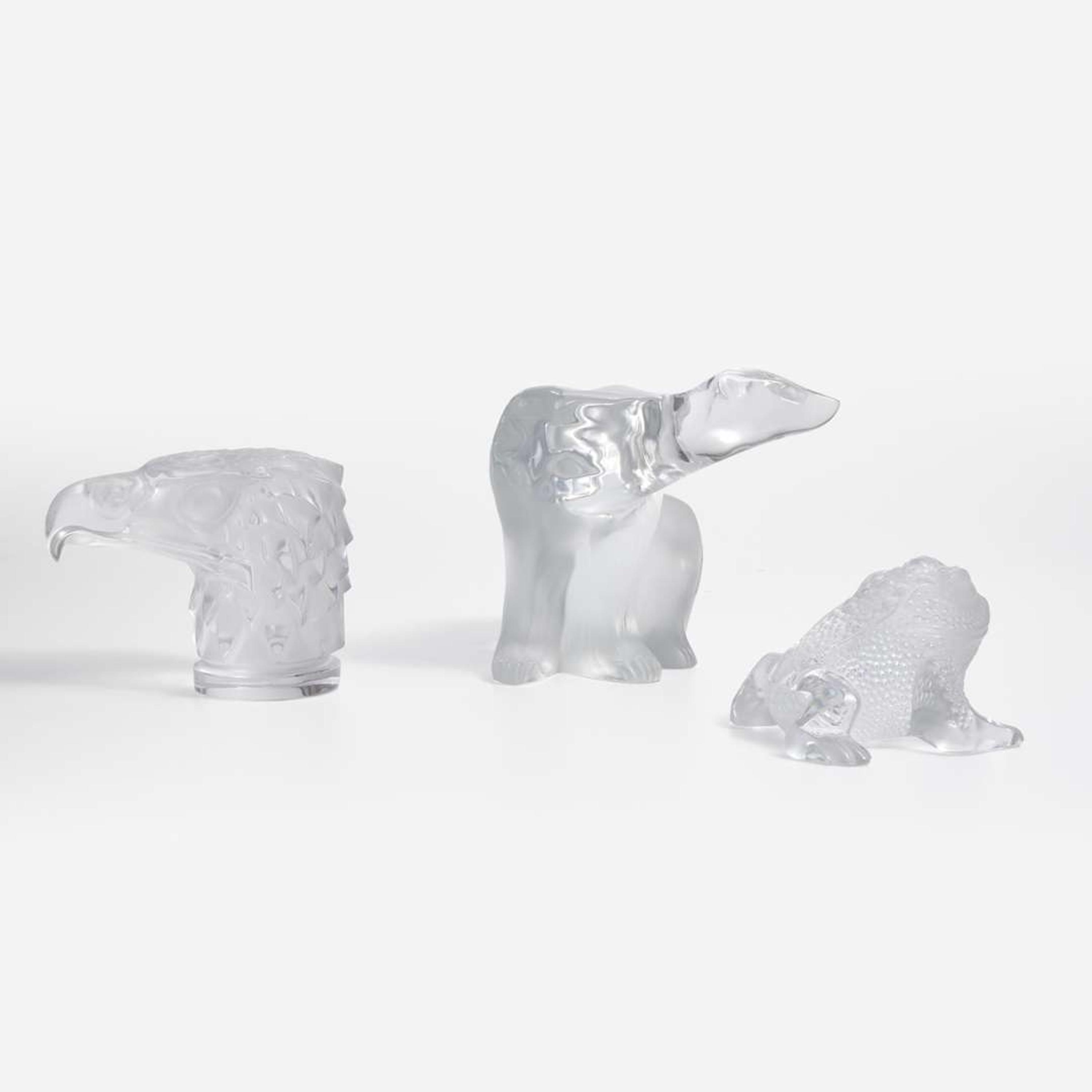 A Lalique Tête d'Aigle car mascot late 20th century
