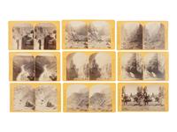 O'SULLIVAN, Timothy (1840-1882) and William BELL (1830-1910), photographers. Complete Set of 50 stereoviews from the Wheeler Expeditions of 1871-1874.