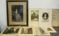 A Framed Engraving Depicting Empress Maria Theresa First: 19 1/2 x 16 inches.