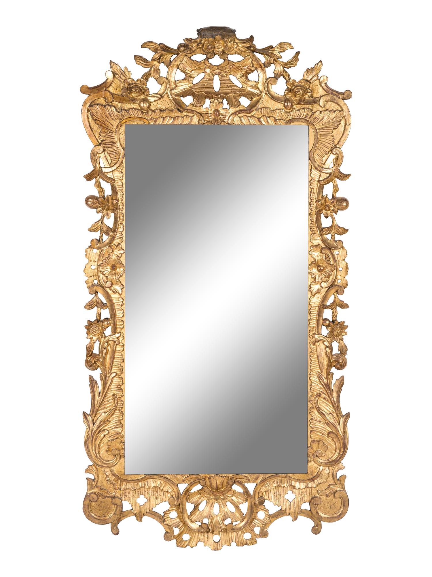 A Régence Style Giltwood Mirror