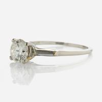 A Platinum and Diamond Ring