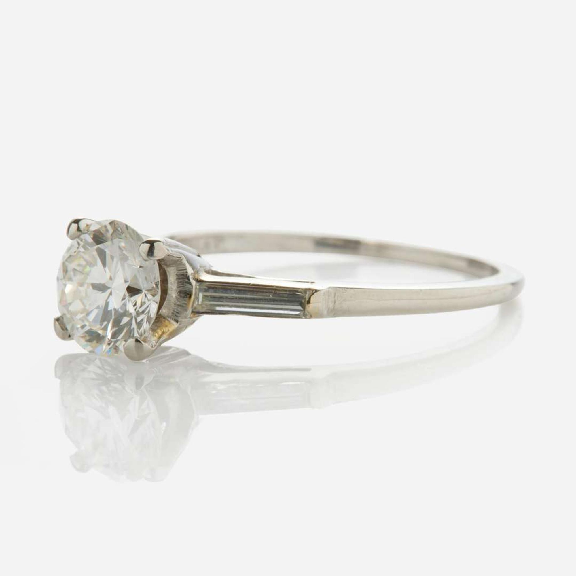 A Platinum and Diamond Ring