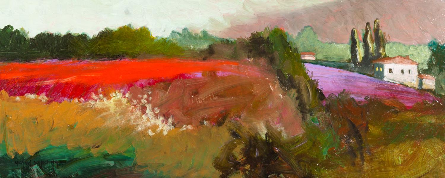 Michael Schlicting, (American, 20th century), Italian Landscape