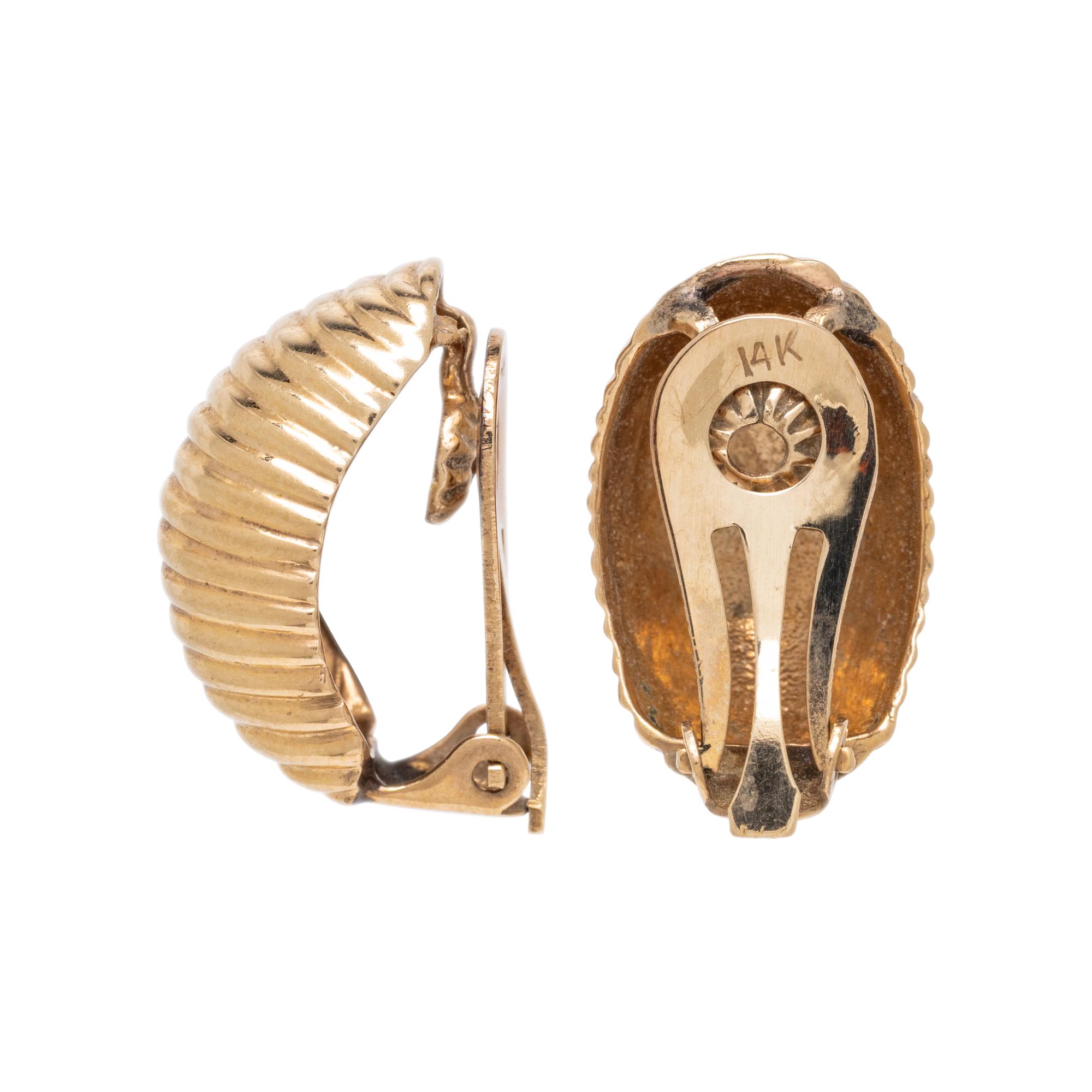 YELLOW GOLD EARRINGS