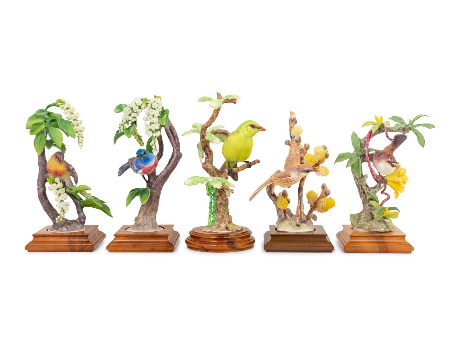 Five Royal Worcester Dorothy Doughty Porcelain Groups
