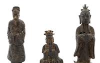 Three Chinese Bronze Figures