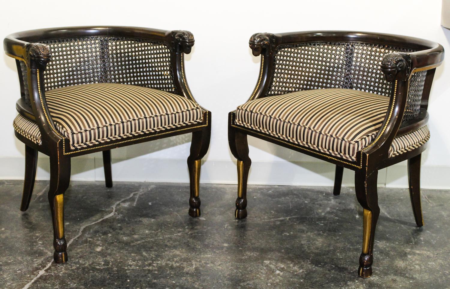 A Pair of Club Chairs, Tomlinson Height 26 1/4 inches. — SECOND HALF 20TH CENTURY