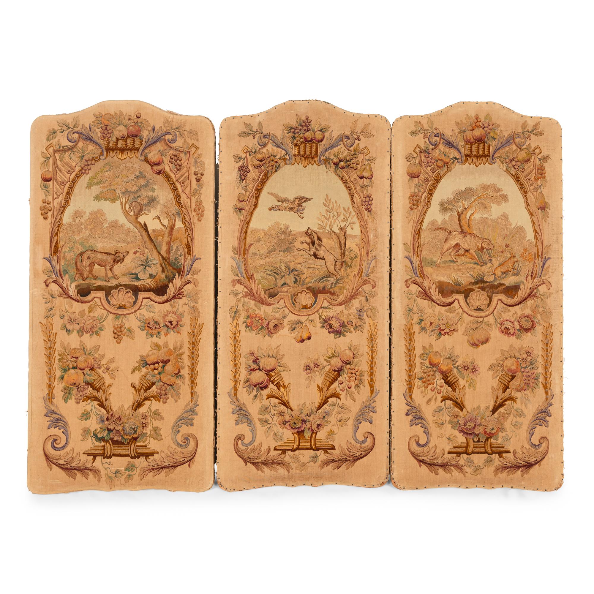 A Group of Six French Tapestry Panels