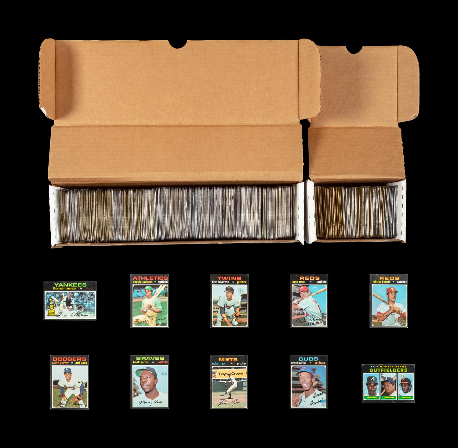 A Partial Set of 1971 Topps Baseball Cards (497/752)