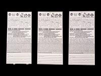 A Group of Three 1993 NBA Playoffs Chicago Bulls Michael Jordan Ticket Stubs,