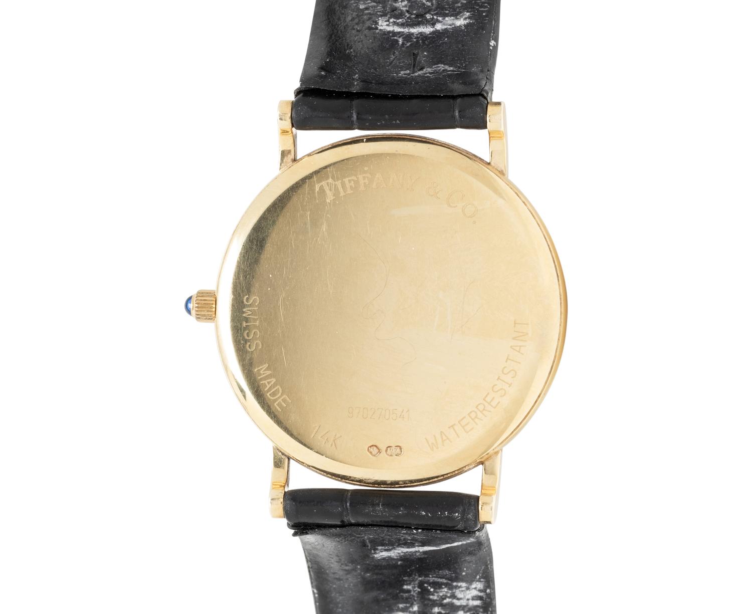 TIFFANY & CO., 14K YELLOW GOLD WATCH