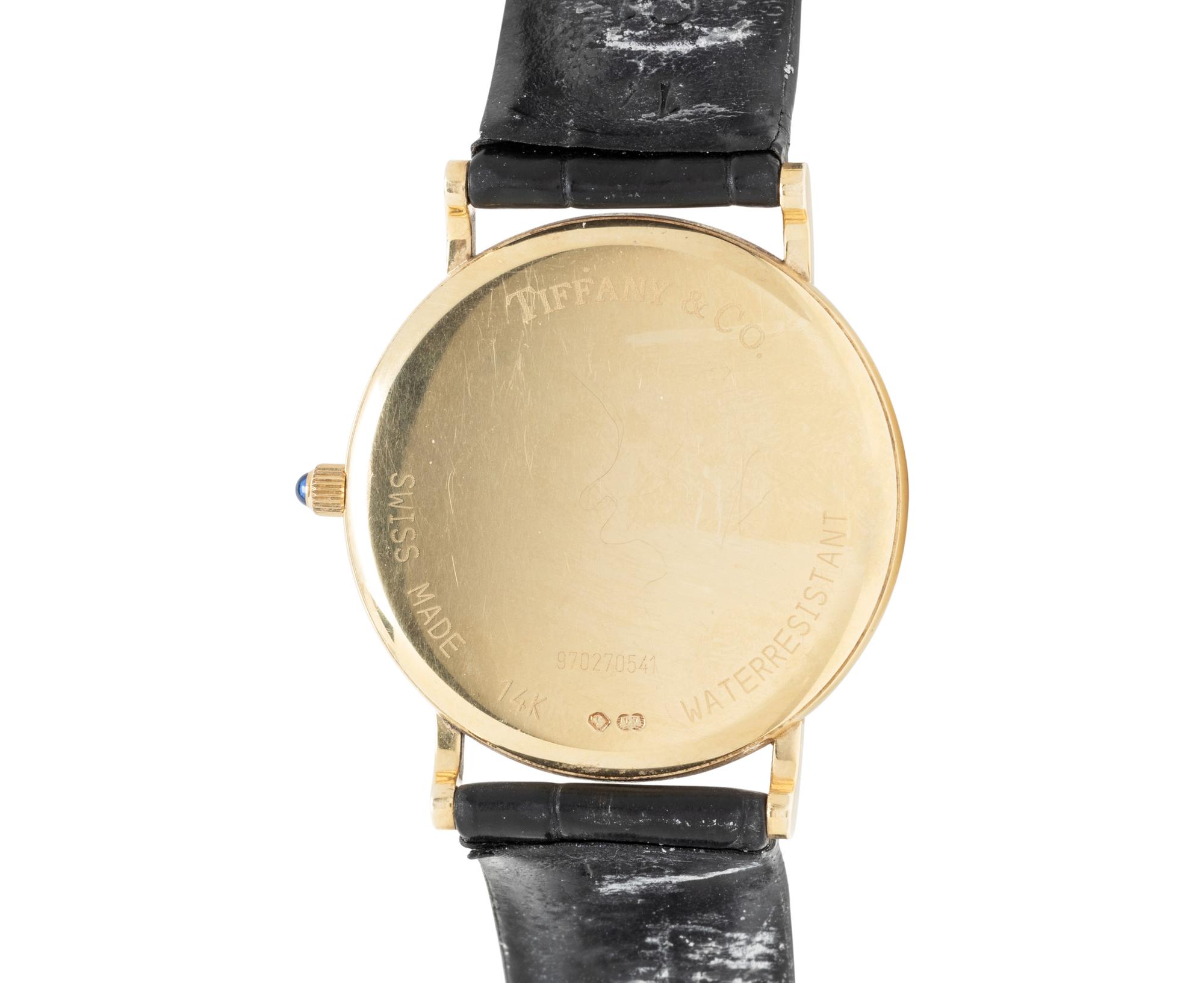 TIFFANY & CO., 14K YELLOW GOLD WATCH