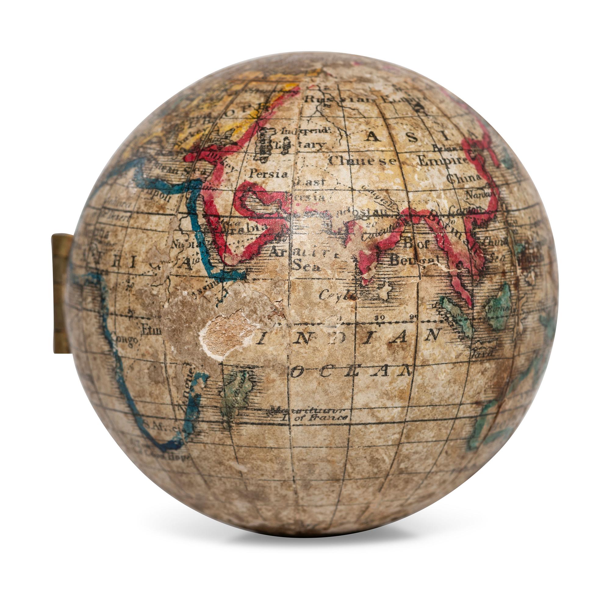 A Holbrook's Apparatus Mfg. Co. Pocket Globe