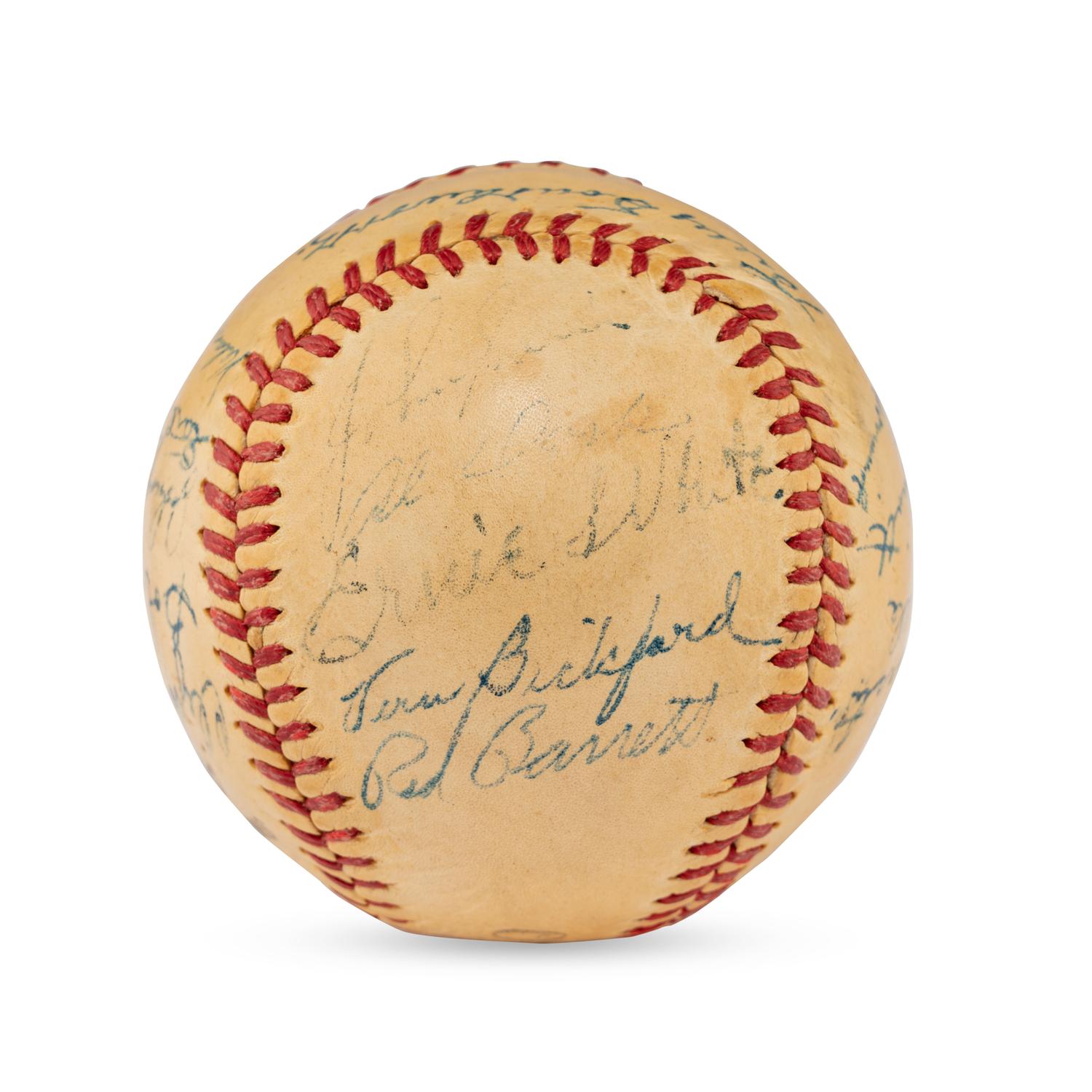 A 1948 Boston Braves Team Signed Autograph Baseball Including Billy Southworth (Beckett Authentication Services)