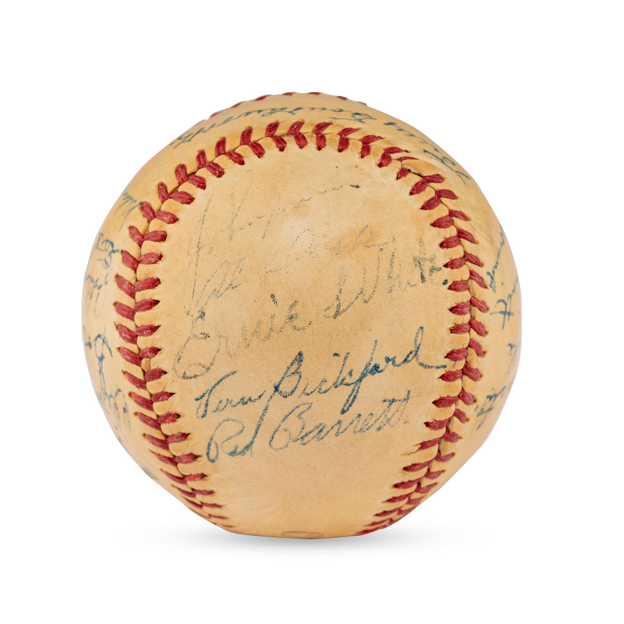 A 1948 Boston Braves Team Signed Autograph Baseball Including Billy Southworth (Beckett Authentication Services)
