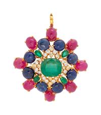 DIAMOND, COLORED DIAMOND AND MULTIGEM PENDANT