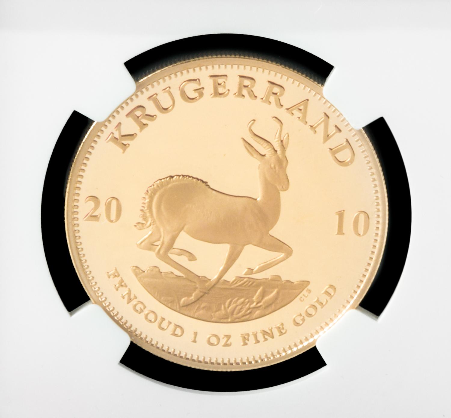 A South Africa 2010 Kruggerand First Strike Four Gold Coin Proof Set