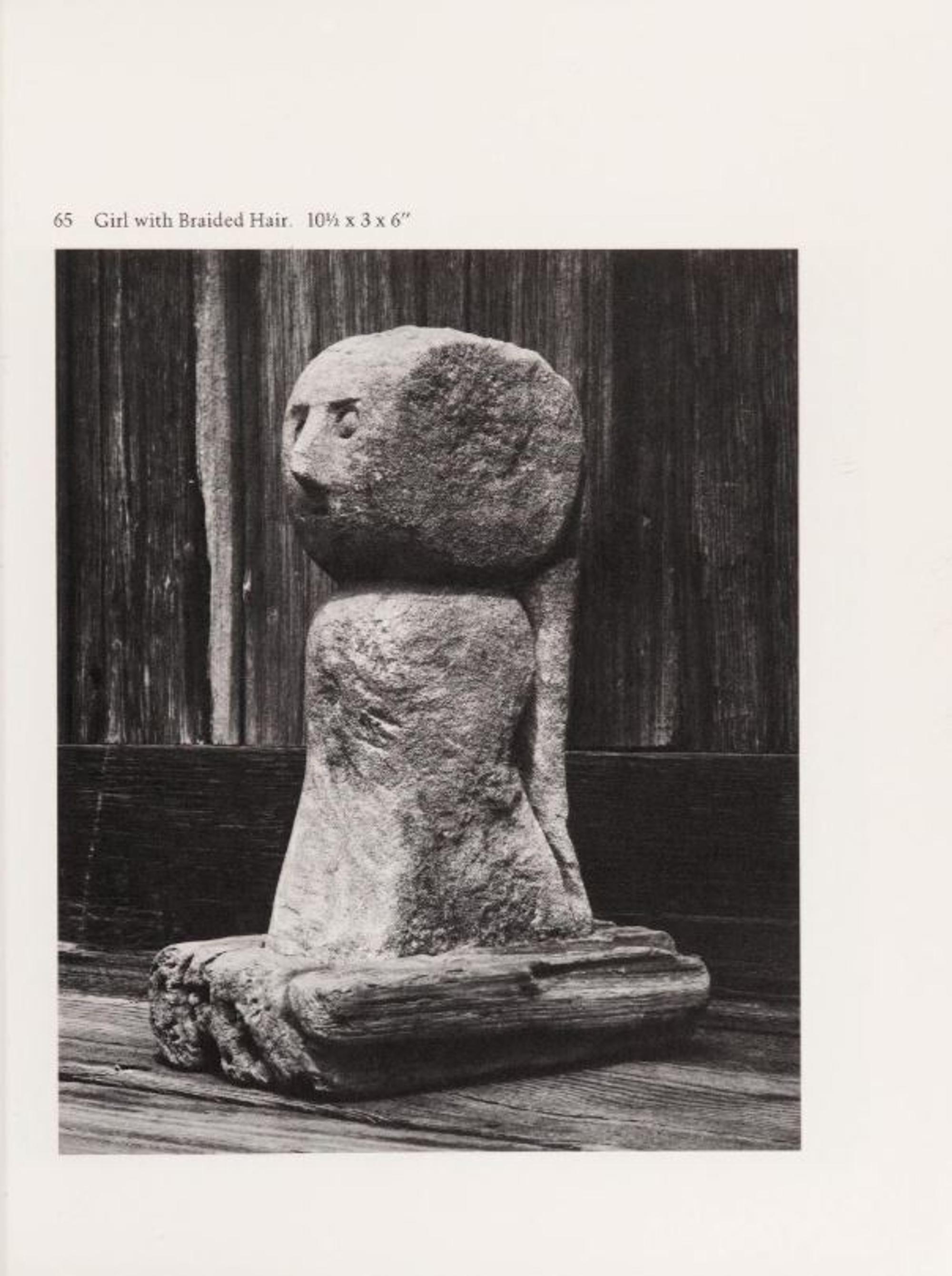 William Edmondson (1874-1951) — Gi rl With Braided Hair
