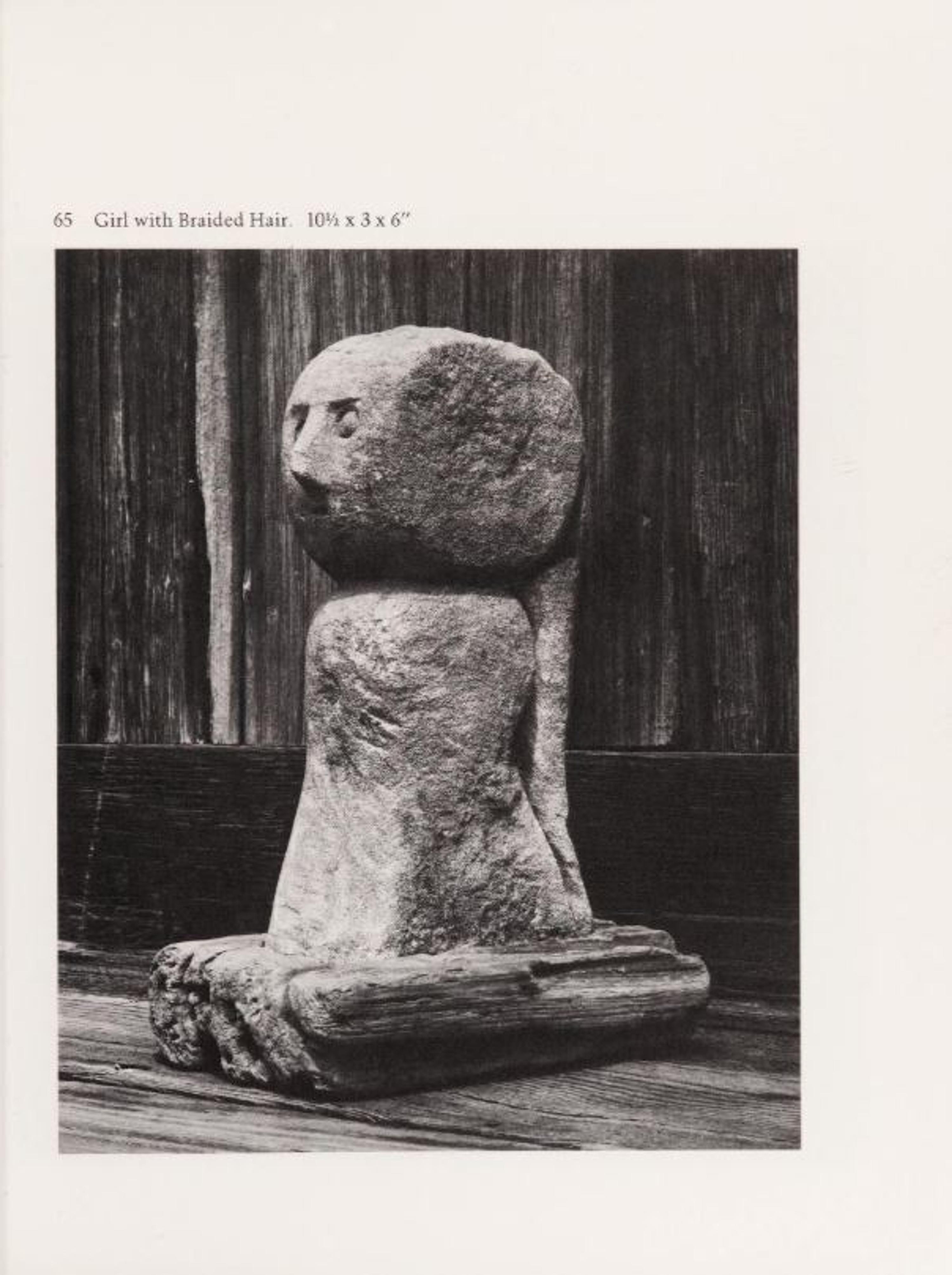 William Edmondson (1874-1951) — Gi rl With Braided Hair