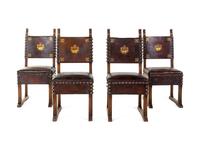 A Set of Four English Oak Chairs