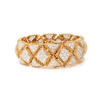 DIAMOND AND BICOLOR GOLD BRACELET