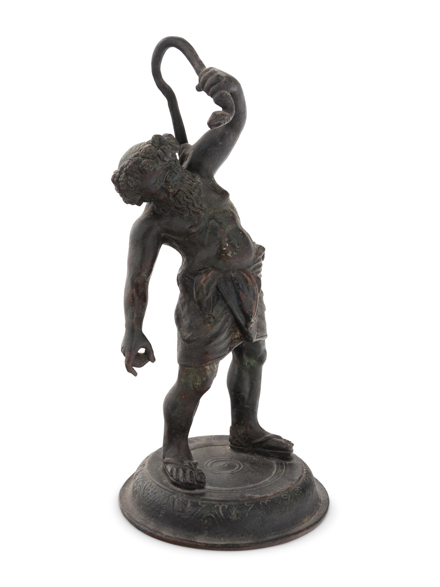A Grand Tour Bronze Figure of Silenus