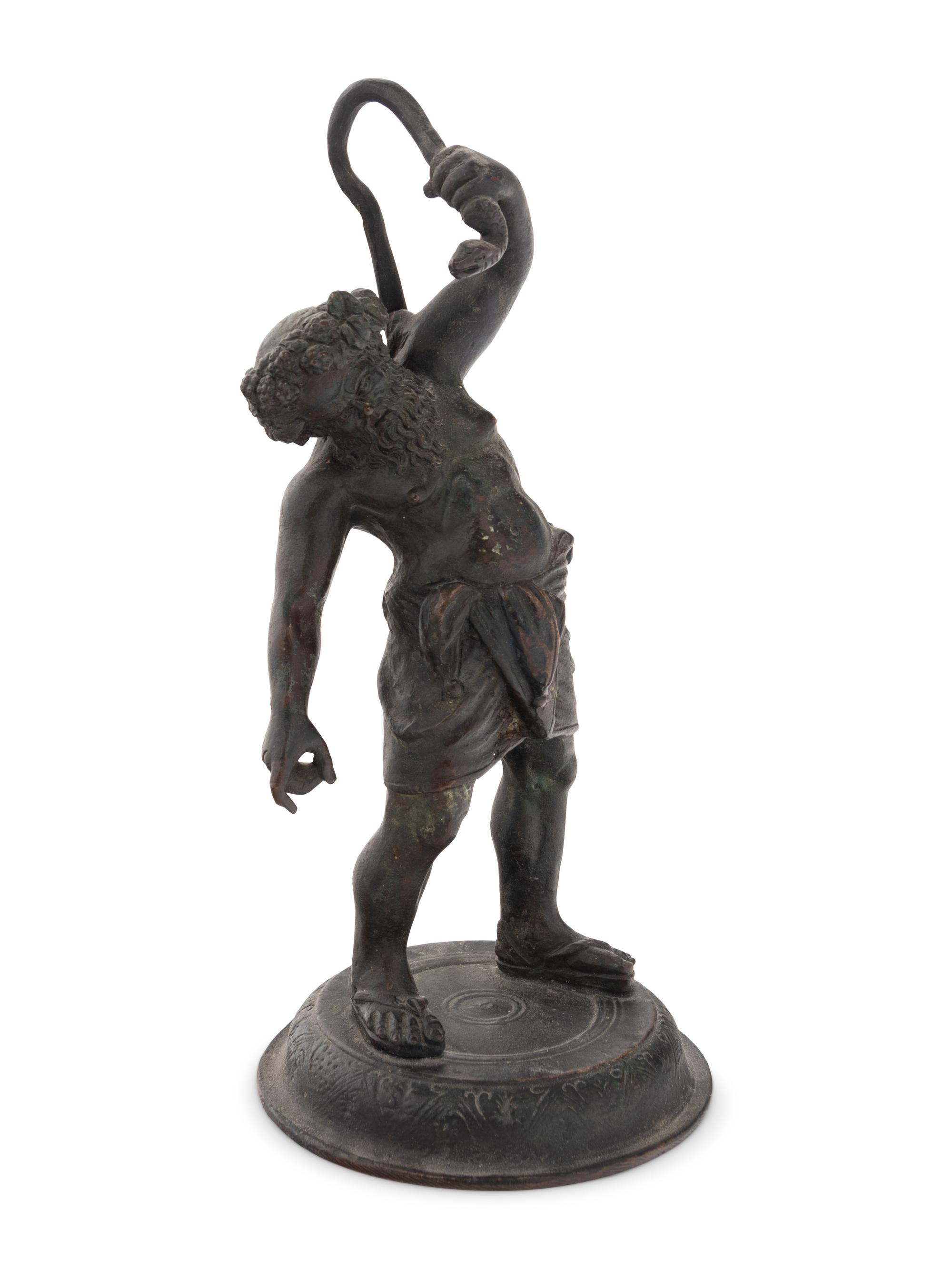 A Grand Tour Bronze Figure of Silenus
