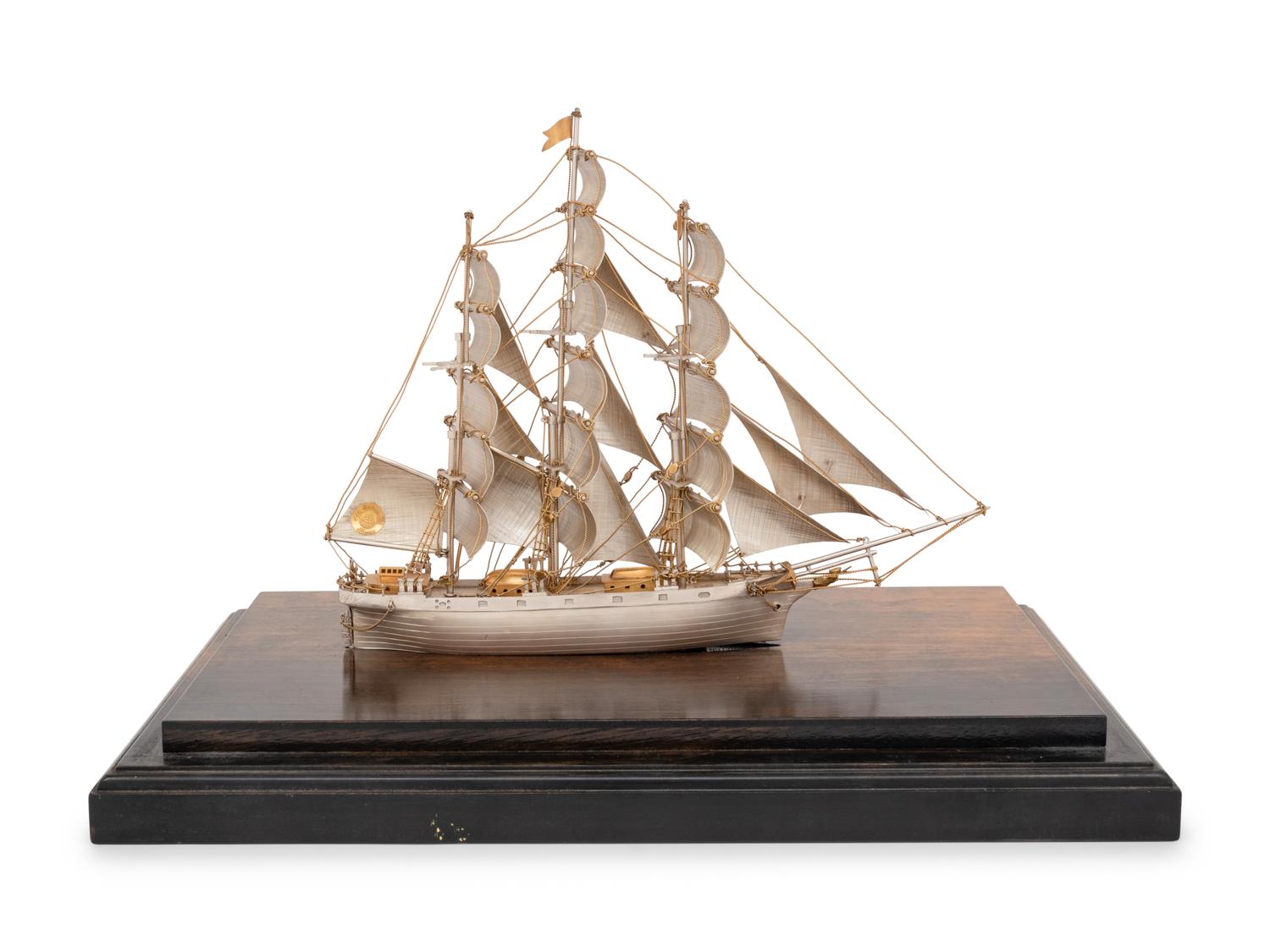 A Mexican Silver Model of the Cutty Sark