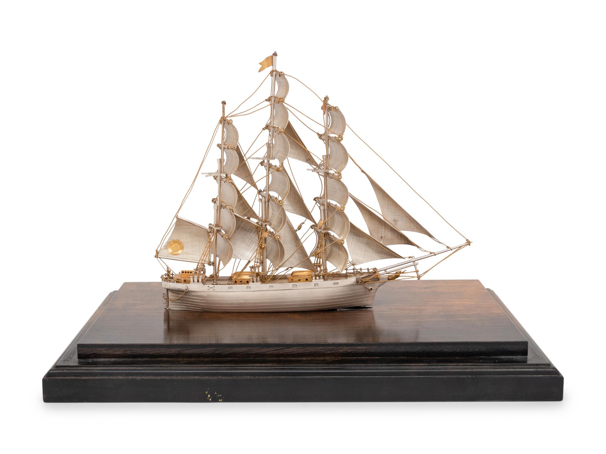 A Mexican Silver Model of the Cutty Sark