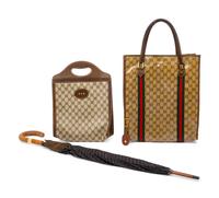 Gucci Totes, Umbrella and Key Chain, 1970s-1980s