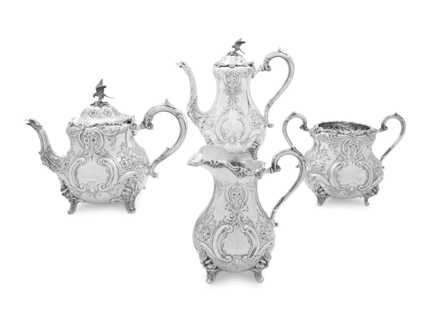 A George V Silver Four-Piece Tea and Coffee Service