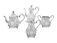 A George V Silver Four-Piece Tea and Coffee Service