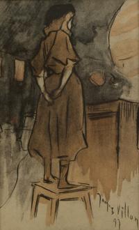 A Portfolio of Prints after Jacques Villon Framed size 18 x 18 inches.