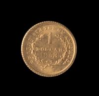 A United States 1853 Liberty Head: Type I $1 Gold Coin