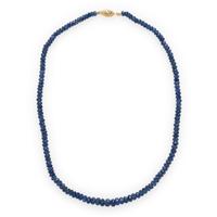 Sapphire Beaded Necklace