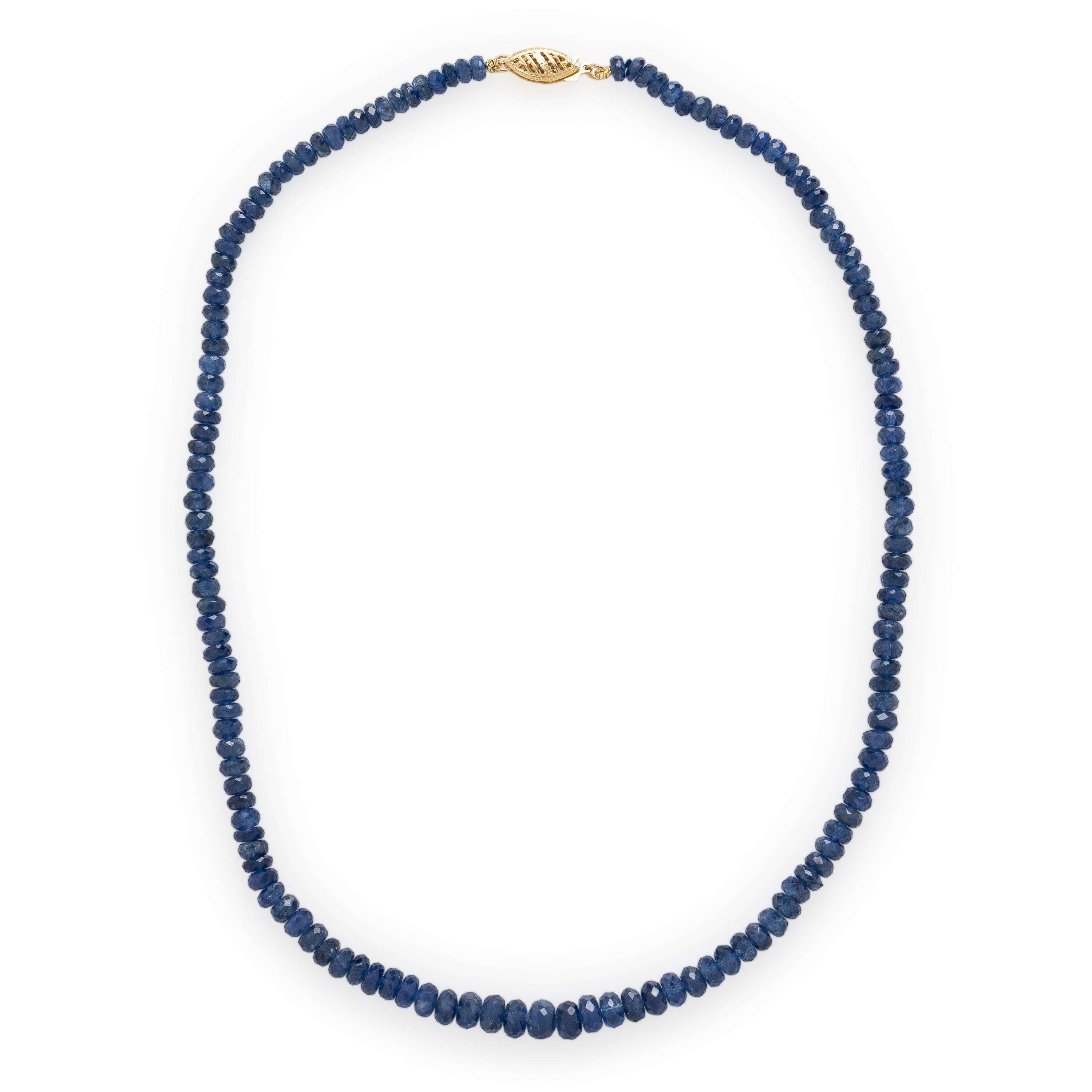 Sapphire Beaded Necklace