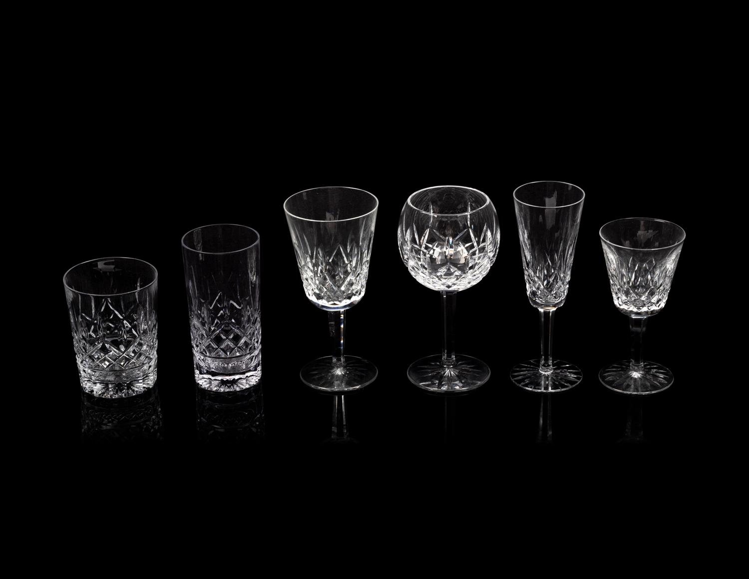 A Waterford Lismore Stemware Service