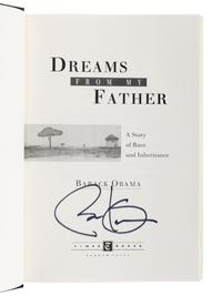 OBAMA, Barack Hussein (b. 1961). Dreams from My Father. New York: Times Books, 1995.