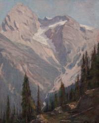 Franz Biberstein, (Wisconsin, 1850-1930), Mountain Range