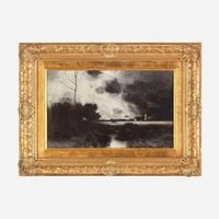 Bruce Crane (American, 1857-1937) Storm Scene at the Farm