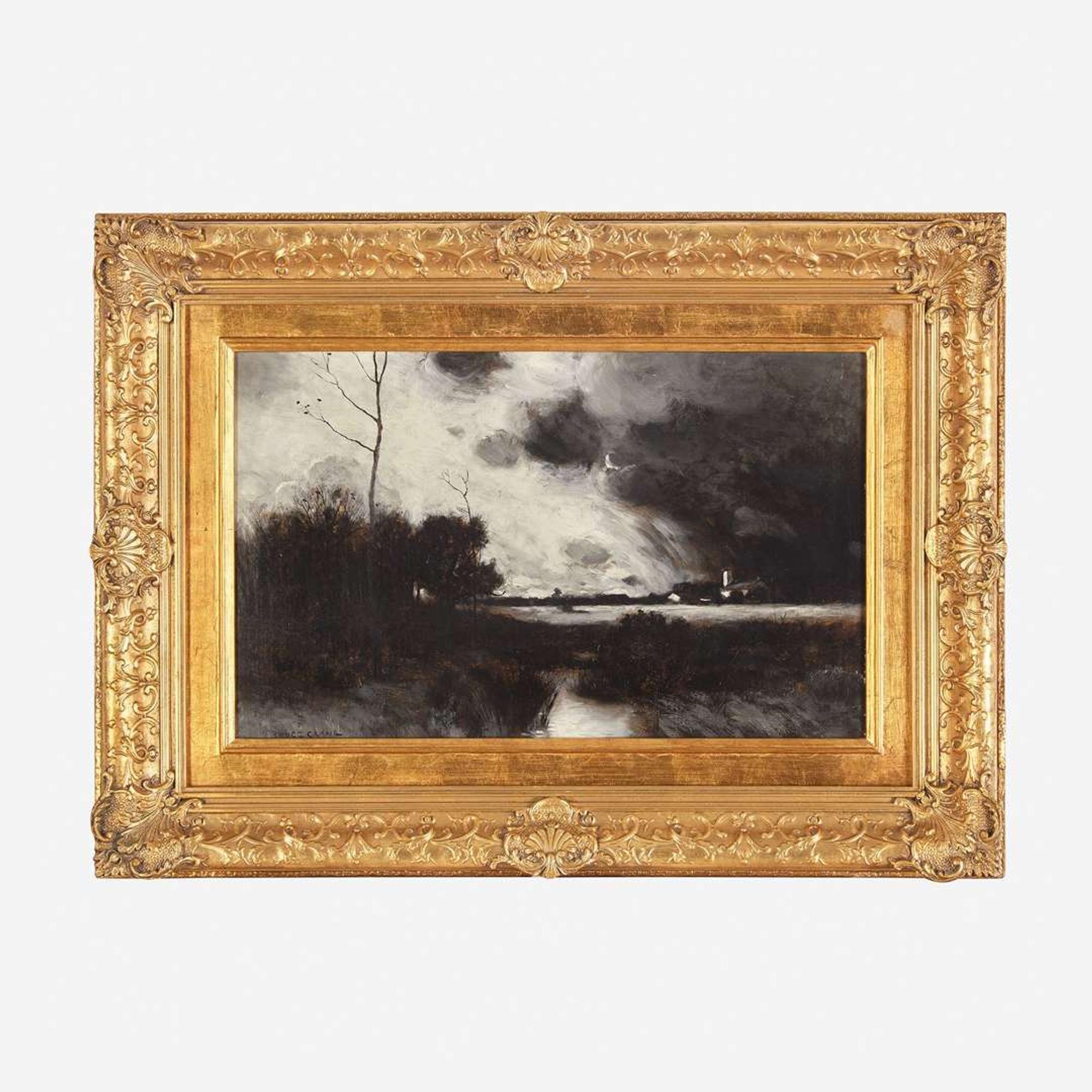 Bruce Crane (American, 1857-1937) Storm Scene at the Farm